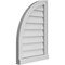 Ekena Millwork Quarter Round Top Left Surface Mount PVC Gable Vent w/ 2"W x 2"P Brickmould Sill Frame, 18"W x 26"H GVPQL18X2603SN - alternate 2